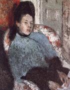 Germain Hilaire Edgard Degas Portrait of Elena Carafa oil painting artist